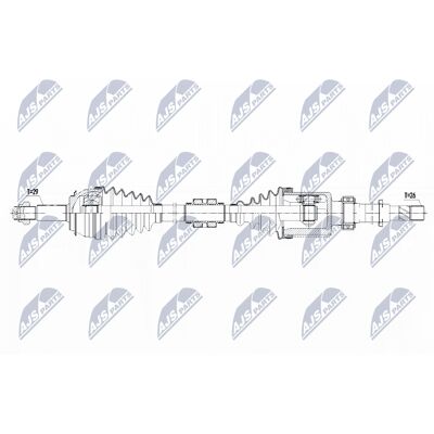 Nissan NPW-NS-074 Drive Shaft - Front Right for Qashqai Nissan NPW-NS-074 Drive Shaft - Front Right for Qashqai