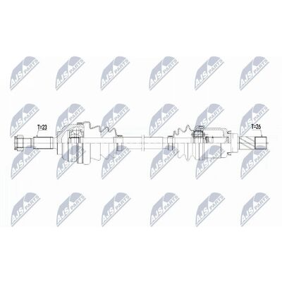 Nty NPW-138 Antriebswelle für Renault Clio & Modus - Links vorne Nty NPW-138 Antriebswelle für Renault Clio & Modus - Links vorne