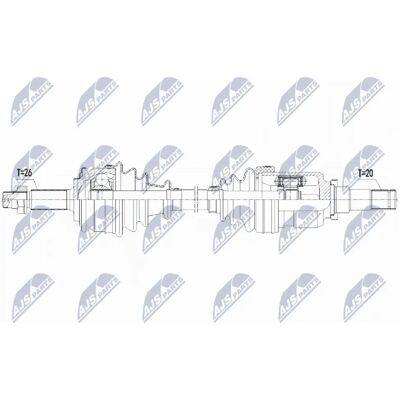 Albero di trasmissione NTY NPW-TY-117 - Toyota Yaris Albero di trasmissione NTY NPW-TY-117 - Toyota Yaris