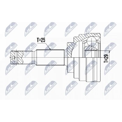 Set kit articulație și ax de transmisie Nissan - NPZ-NS-093 Set kit articulație și ax de transmisie Nissan - NPZ-NS-093