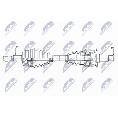 Assale posteriore destro NTY NPW-CH-084 - Chrysler 300C 2009-2014 Assale posteriore destro NTY NPW-CH-084 - Chrysler 300C 2009-2014