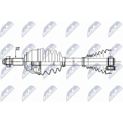 NTY NPW-FT-033 Semiassi anteriore Fiat Doblo - Destro NTY NPW-FT-033 Semiassi anteriore Fiat Doblo - Destro