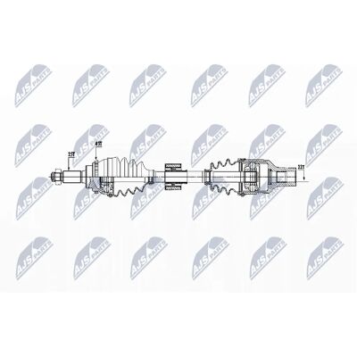 Albero di trasmissione anteriore destro - NTY NPW-SU-027 Albero di trasmissione anteriore destro - NTY NPW-SU-027