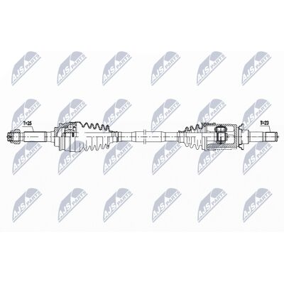 NTY P52123892aa Drive Shaft for Jeep Compass - 821mm, 6-Speed Manual NTY P52123892aa Drive Shaft for Jeep Compass - 821mm, 6-Speed Manual