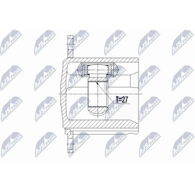 NTY Drivakselleddsett - 89mm, Foraksel, Automat, Audi VW NTY Drivakselleddsett - 89mm, Foraksel, Automat, Audi VW