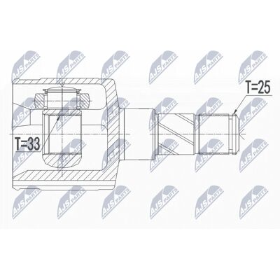 Set de articulații ax de transmisie NTY - Pentru Alfa Romeo Mito Set de articulații ax de transmisie NTY - Pentru Alfa Romeo Mito