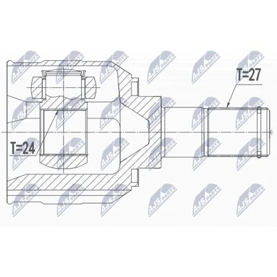 NTY Antriebswelle - Vorderachse Links Rechts - 150mm NTY Antriebswelle - Vorderachse Links Rechts - 150mm