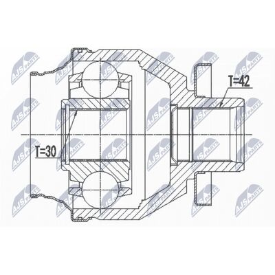 Kit de articulație ax față stângă VW Multivan - 110mm, manual Kit de articulație ax față stângă VW Multivan - 110mm, manual
