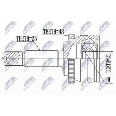 Hyundai NPZ-HY-556 Set de articulații pentru axul de transmisie - Axul față Hyundai NPZ-HY-556 Set de articulații pentru axul de transmisie - Axul față