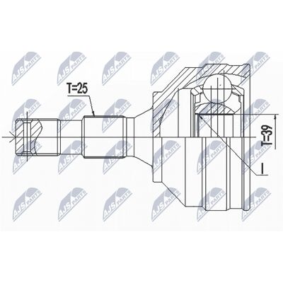 NTY NPZ-029 Set de articulații suspensie pentru Peugeot 207 SW, 208, 3008 și Citroën C4 Picasso NTY NPZ-029 Set de articulații suspensie pentru Peugeot 207 SW, 208, 3008 și Citroën C4 Picasso