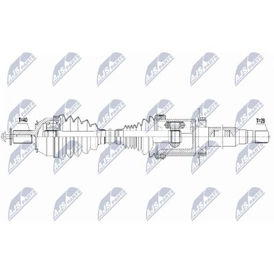 Volvo Drive Shaft NPW-VV-137 - Drive Shaft Volvo Drive Shaft NPW-VV-137 - Drive Shaft