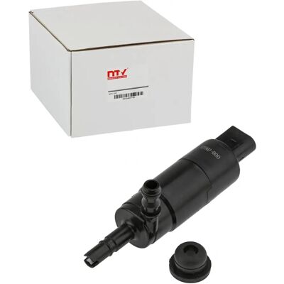 NTY Windshield Washer Pump - Monopump, 2 Connectors, For Headlight Wash NTY Windshield Washer Pump - Monopump, 2 Connectors, For Headlight Wash