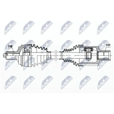 NTY NPW-ME-146 - Drivenaksel NTY NPW-ME-146 - Drivenaksel