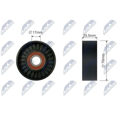 NTY Timing Belt Tensioner Pulley - Timing Belt Tensioner, Compatible with Audi, Porsche, VW, VAG NTY Timing Belt Tensioner Pulley - Timing Belt Tensioner, Compatible with Audi, Porsche, VW, VAG