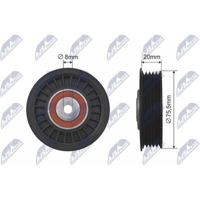 NTY RNK-AU-043 Poulie de tendeur et guide de courroie de distribution - Timing Belt Tensioner and Guide Pulley - Publicité NTY RNK-AU-043 Poulie de tendeur et guide de courroie de distribution - Timing Belt Tensioner and Guide Pulley - Publicité
