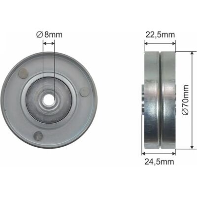 NTY Idler Pulley - BMW Opel Land Rover Rover Vauxhall NTY Idler Pulley - BMW Opel Land Rover Rover Vauxhall