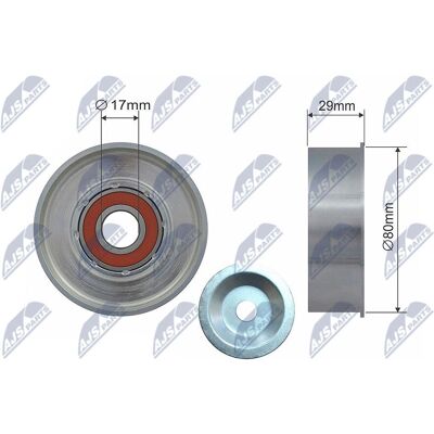 NTY Mitsubishi L200 Guide Pulley - Automotive Belt Tensioner NTY Mitsubishi L200 Guide Pulley - Automotive Belt Tensioner