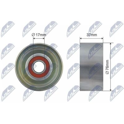Roulement tendeur Honda Accord Acura - 37mm Largeur, 76mm Diamètre - Publicité Roulement tendeur Honda Accord Acura - 37mm Largeur, 76mm Diamètre - Publicité