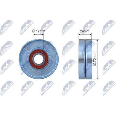 NTY RNKLR011 - Serpentine Belt Tensioner Pulley NTY RNKLR011 - Serpentine Belt Tensioner Pulley