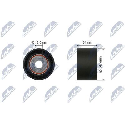 Mercedes-Benz G-Class - Tensioner Pulley, 34mm Wide - 54.5mm Diameter - Original Equipment Mercedes-Benz G-Class - Tensioner Pulley, 34mm Wide - 54.5mm Diameter - Original Equipment