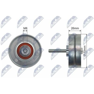 Rola întinzător curea Mazda - L32715940A, LFH115940, 26mm Lățime - Rola Întinzător Rola întinzător curea Mazda - L32715940A, LFH115940, 26mm Lățime - Rola Întinzător