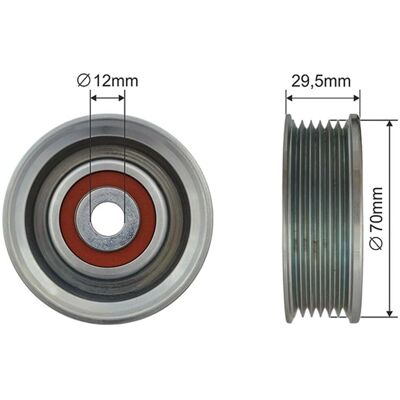 Roată de Tensiune NTY - 30x75x12mm - Roată de Tensiune Roată de Tensiune NTY - 30x75x12mm - Roată de Tensiune