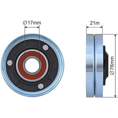 NTY Roată de tensionare curea și curea trapezoidală - Compatibil cu Audi A5 A6 A8 Q7 R8 VW Touareg NTY Roată de tensionare curea și curea trapezoidală - Compatibil cu Audi A5 A6 A8 Q7 R8 VW Touareg
