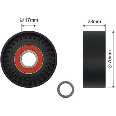 Spännare NTY för BMW 5, 7, 8 - 28x17x70mm Spännare NTY för BMW 5, 7, 8 - 28x17x70mm