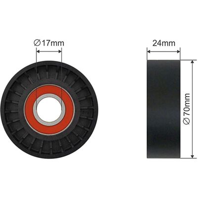 NTY RNK-CH-043 - Spannrolle, Keilrippenriemen NTY RNK-CH-043 - Spannrolle, Keilrippenriemen