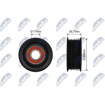 NTY Napinacz paska rozrządu - 30mm Lățime, 17mm Diametru interior, 64mm Diametru exterior NTY Napinacz paska rozrządu - 30mm Lățime, 17mm Diametru interior, 64mm Diametru exterior