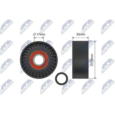 BMW RNK-BM-069 Pulie de tensionare a curelei de serpentină din plastic 70mm - Serpentine Belt Tensioner Pulley BMW RNK-BM-069 Pulie de tensionare a curelei de serpentină din plastic 70mm - Serpentine Belt Tensioner Pulley