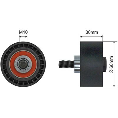 Tensionator curea pentru Citroën/Peugeot/Fiat - 30x60mm Tensionator curea pentru Citroën/Peugeot/Fiat - 30x60mm