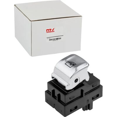 NTY EWS-BM-145 BMW Window Switch - chrome/black - front right, rear left, rear right NTY EWS-BM-145 BMW Window Switch - chrome/black - front right, rear left, rear right