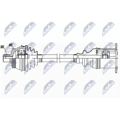 NTY NPW-AU-038 - Vetoakseli Audi A6 Allroad, Oikea, 505mm, Automaattinen NTY NPW-AU-038 - Vetoakseli Audi A6 Allroad, Oikea, 505mm, Automaattinen