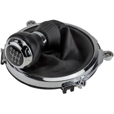 NTY - GZB-AU-009 - Musta/Hopea - 6-speed Shifter knob NTY - GZB-AU-009 - Musta/Hopea - 6-speed Shifter knob