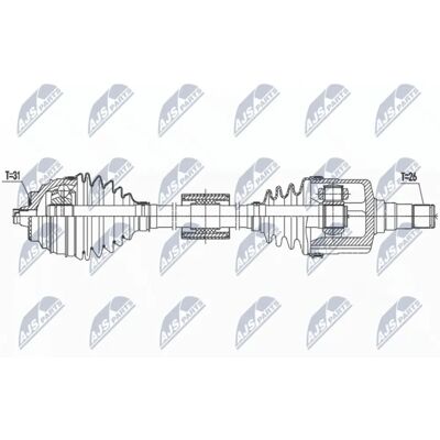 Nty NPW-BM-187 Antriebswelle - BMW 1, 2, X1, X2, Mini Nty NPW-BM-187 Antriebswelle - BMW 1, 2, X1, X2, Mini
