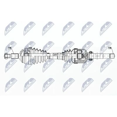 NTY NPW-PE-097 Drive Shaft - Right Front Axle for Peugeot 308 NTY NPW-PE-097 Drive Shaft - Right Front Axle for Peugeot 308