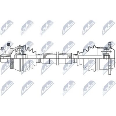 NTY Drive Shaft 525mm Front Right - Drive Shaft NTY Drive Shaft 525mm Front Right - Drive Shaft