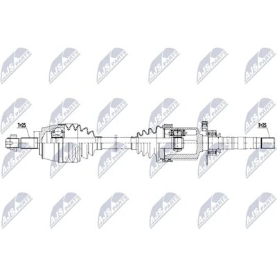 NTY NPW-AR-026 Drive Shaft - Front Right 937mm for Alfa Romeo 156 NTY NPW-AR-026 Drive Shaft - Front Right 937mm for Alfa Romeo 156