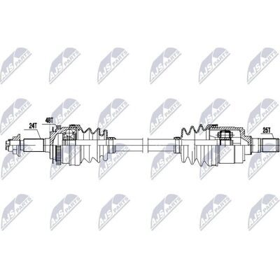 NTY Kia Picanto Vorderachse links Antriebswelle NTY Kia Picanto Vorderachse links Antriebswelle