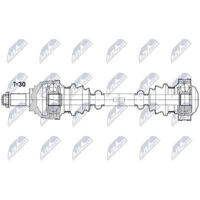 NTY NPW-BM-210 Rear Drive Shaft for BMW X5 - 643mm NTY NPW-BM-210 Rear Drive Shaft for BMW X5 - 643mm
