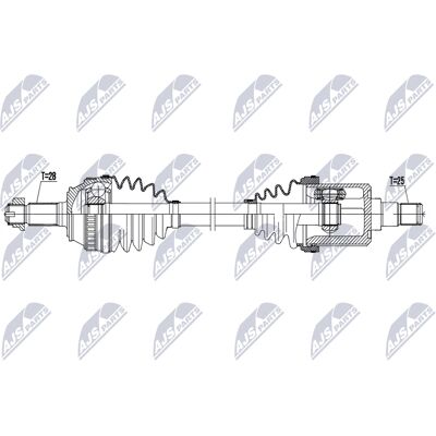 Albero di trasmissione NTY NPW-LR-037 - LAND ROVER Albero di trasmissione NTY NPW-LR-037 - LAND ROVER