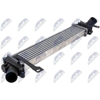 NTY Intercooler for Nissan Kubistar og Renault Kangoo - Luftkjølt, 530mm NTY Intercooler for Nissan Kubistar og Renault Kangoo - Luftkjølt, 530mm