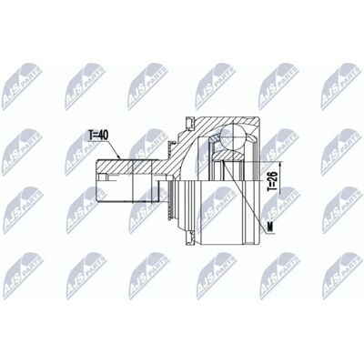 NTY NPZ-VV-021 Drive Shaft Joint Set - Drive Shaft Joint Set NTY NPZ-VV-021 Drive Shaft Joint Set - Drive Shaft Joint Set