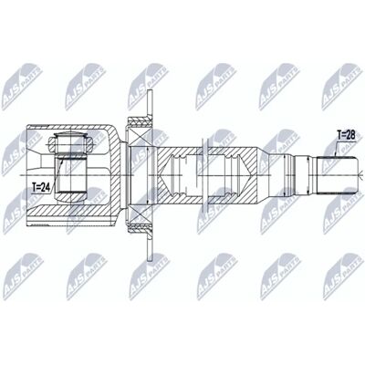 NTY NPW-VV-086 Volvo Drive Shaft Joint Set - Front Right Axle - Automatic NTY NPW-VV-086 Volvo Drive Shaft Joint Set - Front Right Axle - Automatic