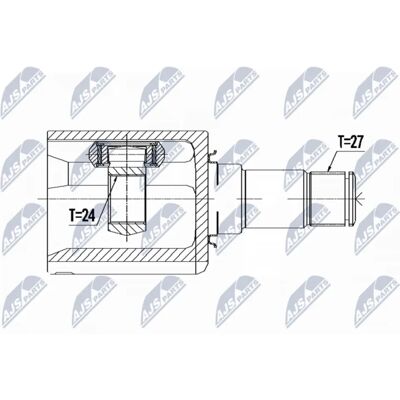 NTY Set de articulații ax de transmisie pentru Mercedes G, 168mm NTY Set de articulații ax de transmisie pentru Mercedes G, 168mm