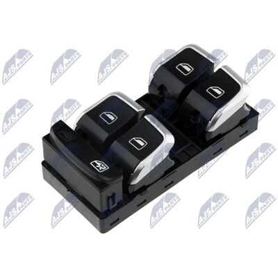 NTY Audi A4 Q5 Fönsterswitch - Krom - Elektrisk - Säkerhet NTY Audi A4 Q5 Fönsterswitch - Krom - Elektrisk - Säkerhet