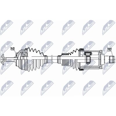 Nty Antriebswelle Vorderachse - BMW X1 - 31607605511 Nty Antriebswelle Vorderachse - BMW X1 - 31607605511