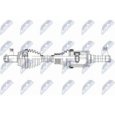 NTY NPW-BM-040 Antriebswelle - Vorderachse rechts für BMW X5 X6 NTY NPW-BM-040 Antriebswelle - Vorderachse rechts für BMW X5 X6