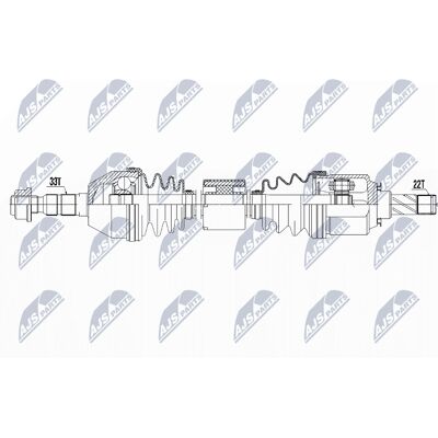 Opel Zafira Astra H Front Right Drive Shaft - OEM Replacement Opel Zafira Astra H Front Right Drive Shaft - OEM Replacement